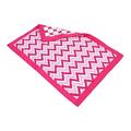 Bacati Mix and Match Zigzag/Large Dots Ikat Crib Comforter, Pink