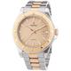 Festina Unisex Quartz Watch with Rose Gold Dial Analogue Display and Two Tone Stainless Steel Bracelet F16685/2