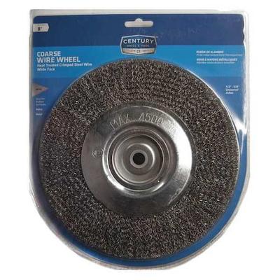 CENTURY DRILL & TOOL 76868 Bench Grinder Wire Wheel - Wide Face