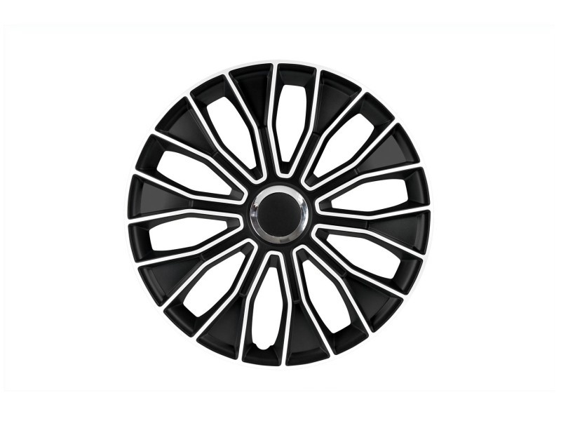 PETEX Satz 15 Zoll Voltec Pro schwarz/weiss RB548715 Radblenden Image