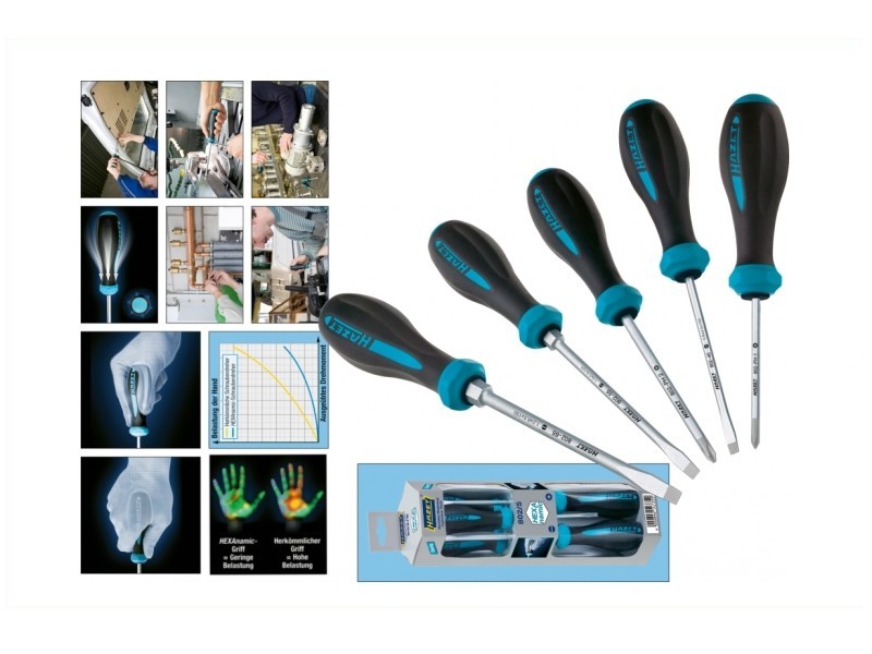 HAZET HEXAnamic Schraubendreher-Satz (5-tlg.) Schraubendrehersatz für MERCEDES-BENZ 003-589-02-11-00DC W003589021100 802/5 Image