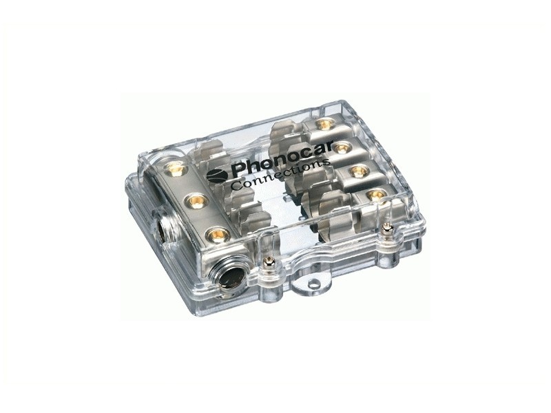 PHONOCAR Sicherungshalter 4OUT 10x38mm Nickel 04489 Image