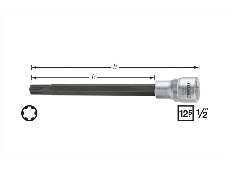 HAZET Schraubendreher-Einsatz für Zylinderkopfschrauben Steckschlüsseleinsatz Ø23mm 23mm VW T10070 2579-9 Image