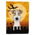 Carolines Treasures BB1805CHF Halloween Wire Haired Fox Terrier Flag Canvas House Size Large multicolor