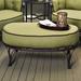 August Grove® Downey Outdoor Ottoman w/ Cushion Metal | 18 H x 42 W x 28 D in | Wayfair ATGR1468 25981198