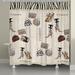 Laural Home Wild for Fashion Single Shower Curtain Polyester in Brown/Gray | 72 H x 71 W in | Wayfair WF72SC
