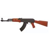 Kalashnikov AK47 AEG Plastic Gears/Gearbox Incl Battery & Charger Black/Brown 12923