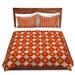 DiaNoche Designs Circles Red Duvet Cover Set Microfiber in Brown/Orange/White | Twin Duvet Cover + 1 standard sham | Wayfair