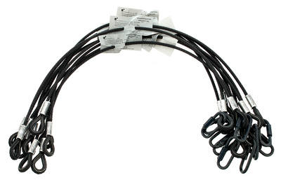 Stairville Safety Set 80cm/6mm Bk 10 pcs