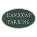 Montague Metal Products Inc. Handicap Parking Statement Garden Plaque Metal | 8.5 H x 13 W x 0.25 D in | Wayfair SP-16S-W-HGG