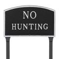 Montague Metal Products Inc. No Hunting Statement Garden Sign Metal | 10 H x 15 W x 0.25 D in | Wayfair SP-23S-LS-BS