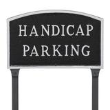 Montague Metal Products Inc. Handicap Parking Statement Address Garden Sign Metal | 13 H x 21 W x 0.25 D in | Wayfair SP-15L-LS-BS