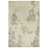 White 24 x 0.33 in Area Rug - Bungalow Rose Doimo Geometric Hand-Woven Blue/Gray Area Rug Polyester | 24 W x 0.33 D in | Wayfair BNGL4387 30402084