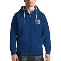 Men's Antigua Royal New York Giants Victory Full-Zip Hoodie