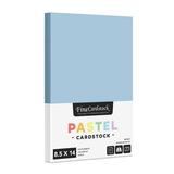 Blue Pastel Color Card Stock Paper Legal Size 8.5 X 14 Pack of 50