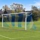 FORZA 24ft x 8ft Full Size Striped Football Goal Net | Striped Replacement Football Nets [SINGLE] (Blue/White)