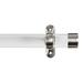 Acrylic Single Rod Hardware Set - Polished Nickel, 4' - Ballard Designs - Ballard Designs