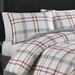 Eddie Bauer Portage Bay Beige Cotton Reversible Comforter Set Polyester/Polyfill/Cotton in Gray/Red/White | Twin Comforter + 1 Sham | Wayfair