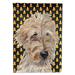 Goldendoodle Halloween Candy Corn Flag Canvas House Size