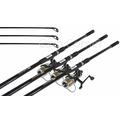 ngt Carp Fishing Setup 3x 12ft 2 Piece Carp Rods 2.75lb & 3x Baitrunner Reels Pre loaded With Line