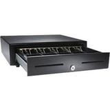 APG Cash Drawer Vasario Series Cash Drawer - 5 Bill x 8 Coin - Dual Media Slot Painted Front - Black - USB - 4.3 H x 16.2 W x 16.3 D