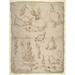 Studies for Figural Groups and Ornament (recto); Design for a Baptismal Font (verso) Poster Print by Anonymous Italian North Italy 18th century (18 x 24)