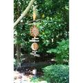 Cohasset Gifts & Garden Triple Bell Wood in Brown | 50 H x 7 W x 7 D in | Wayfair 566