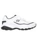 Skechers Men's After Burn Memory Fit - Final Cut Sneaker | Size 10.0 Extra Wide | White/Navy | Leather/Synthetic