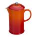 Le Creuset Stoneware 4.25 Cup French Press Stoneware in Orange | 8.5 H x 4.5 W x 6.5 D in | Wayfair 70706200090171