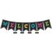 Teacher Created Resources Chalkboard Brights Welcome Pennants 9 1/2 x 13 1/2 Multicolor Pre-K - Grade 8 Pack Of 48