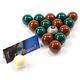 Aramith EXCLUSIVE Premier SILVER 8 BALL Edition GREEN & BROWN Pool Balls