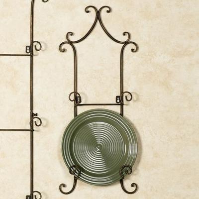 Regalla Plate Rack, Four Plate, Antique Bronze