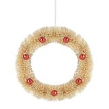 Midwest Seasons Scandia Wreath Ornament in Brown/White | 6.5 H x 6.5 W x 1.75 D in | Wayfair 107074