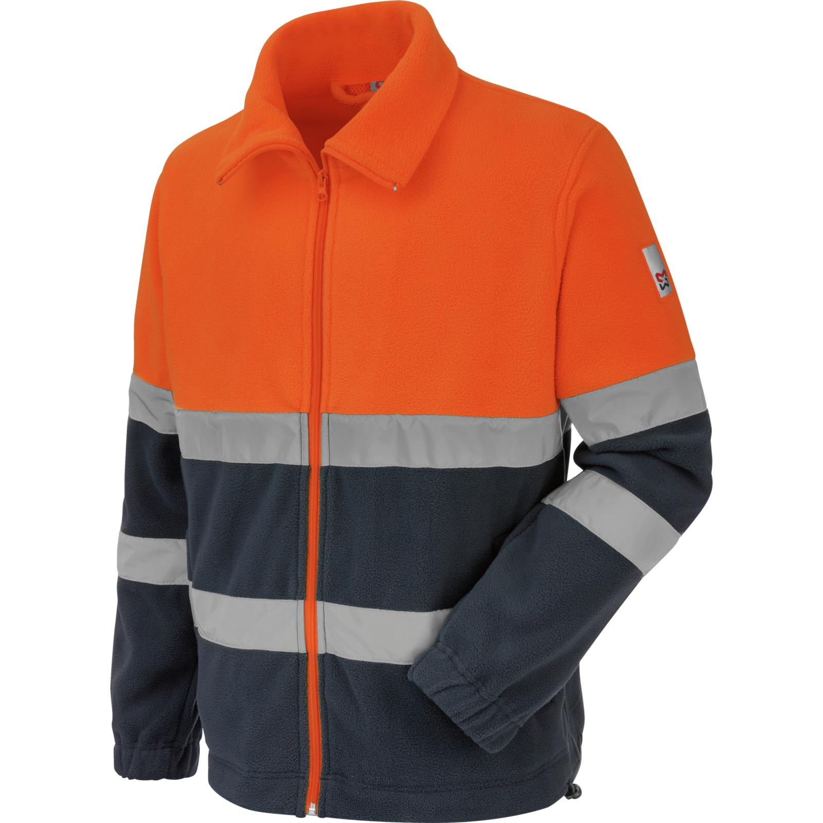 Polaire de travail Würth MODYF haute-visibilité LUMEN orange/marine
