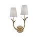 Deering 17 3/4" High Aged Brass Left Dual Wall Sconce