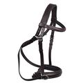 Wonder Care Genuine English Leather Crossover |Crossunder Bitless Bridle Headstall with Reins - Brown-S