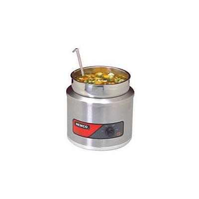 Nemco Round Cooker/Warmer w/Inset Cover Ladle - 7 Quart
