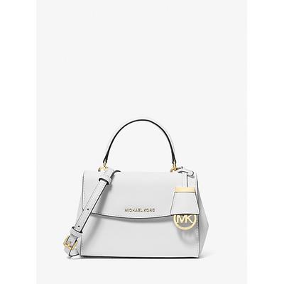 Michael Kors Ava Extra-Small Saffiano Leather Crossbody White One Size