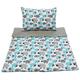 Natural Bedding Set Junior Baby Set Wool + Cotton Duvet Cot Bed Set Baby Blue 100 x 140cm + Pillow 40 x 60 cm/ 120 x 150 cm+ Pillow 40x60 (140x100cm)