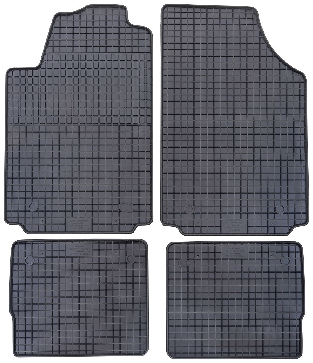 PETEX Fußmattensatz schwarz - vorbereitet für Befestigungssystem AUDI 17010 Image