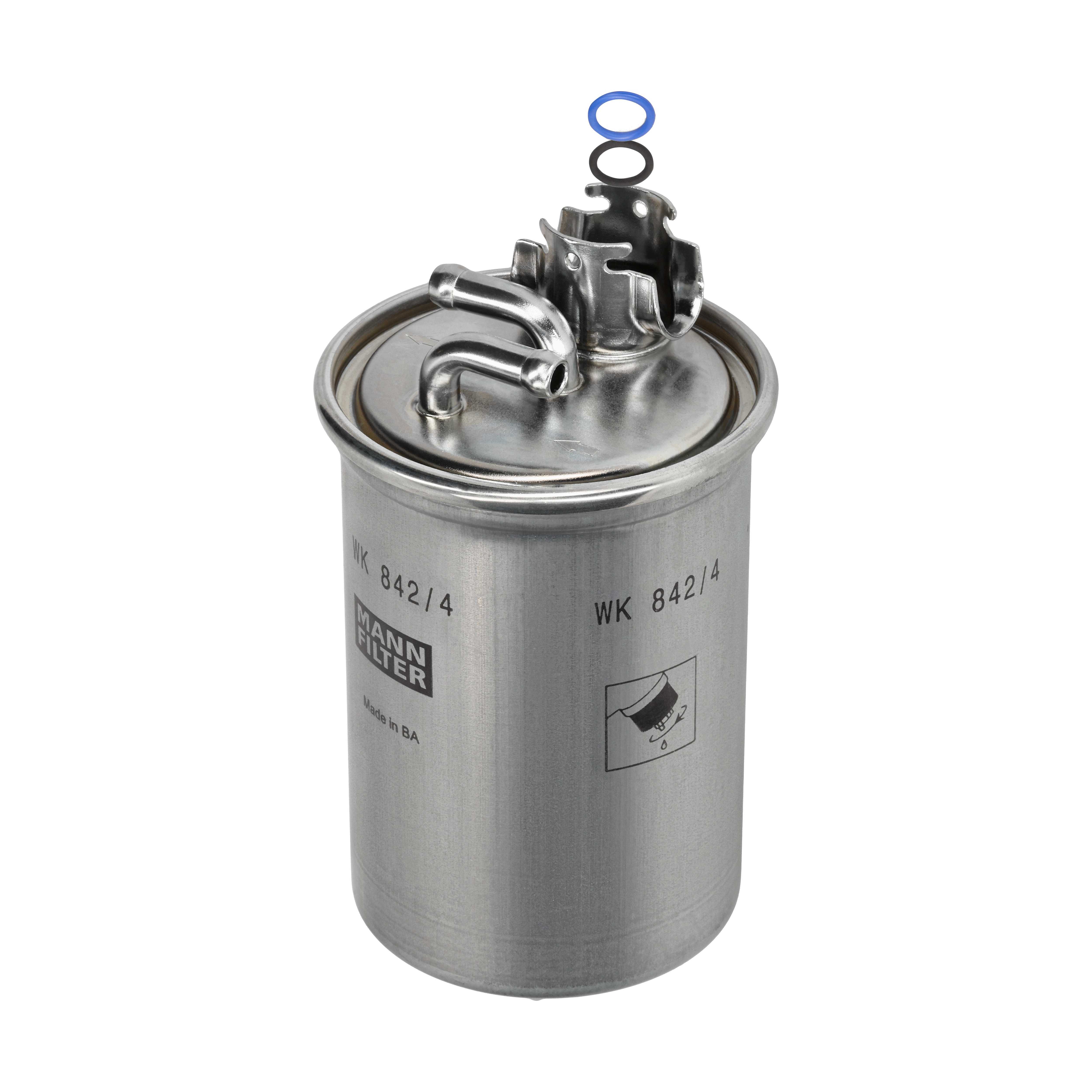 MANN-FILTER Kraftstofffilter wk8424 Leitungsfilter 148mm für GM VAG Ford MWM Image