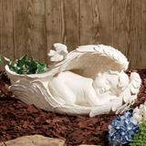 On Angels Wings Sculpture Soft Ivory , Soft Ivory