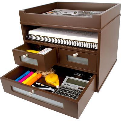 Victor Technology Tidy Tower 5500-5 Color: Mocha Brown