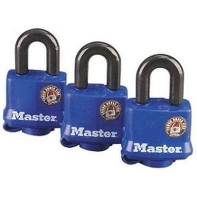 Master Lock 312TRI 3 Pack Weatherproof Padlock