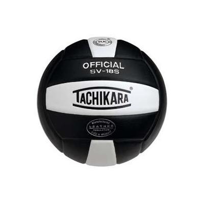 Tachikara SV18S.BKW Composite Leather Volleyball - Black-White