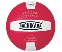 Tachikara SV5WSC.SCW Sensi-Tec Composite High Performance Volleyball - Scarlet-White