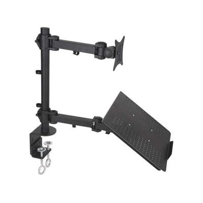 Generic STAND-V002C Desk Mount for Flat Panel Display Notebook (27" Screen Support - Steel, Aluminum
