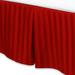 Fresh Ideas Damask Stripe Tailo 500 Thread Count 15" Bed Skirt Cotton in Red | 72 W x 84 D in | Wayfair CSN298SHREDX05