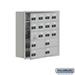 SalsburyIndustries Cell Phone Storage Locker With Front Access Panel - Aluminum - 5 Door High Unit