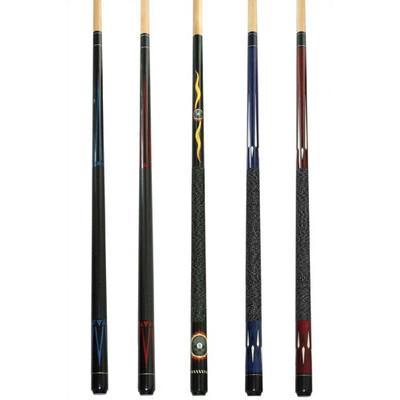 Imperial International Hustler Pool Cue Finish: Blue Stain with Ivory Prongs